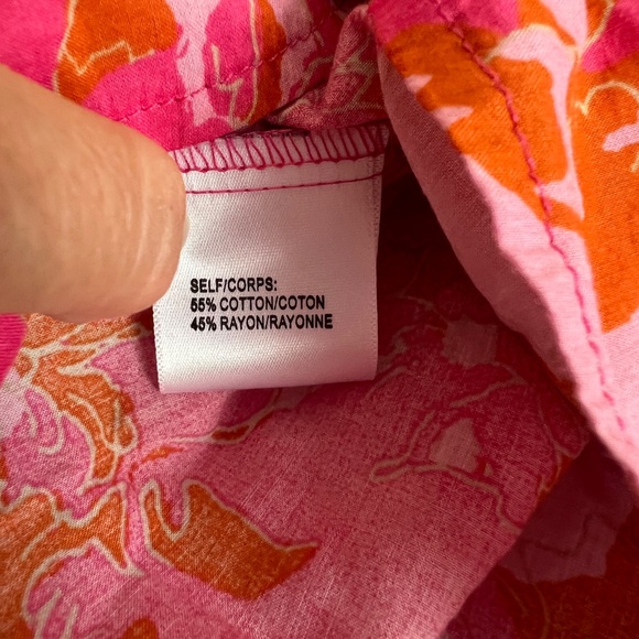 Pink and Orange Crop Tank Top - Picture 7 of 11